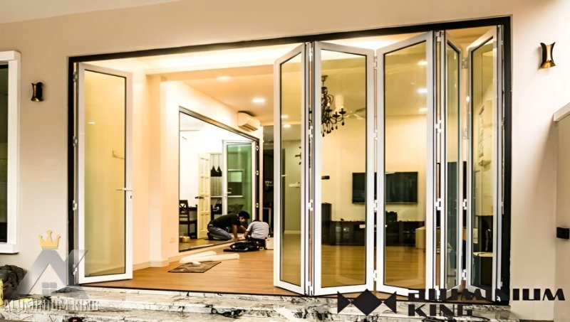folding glass doors
