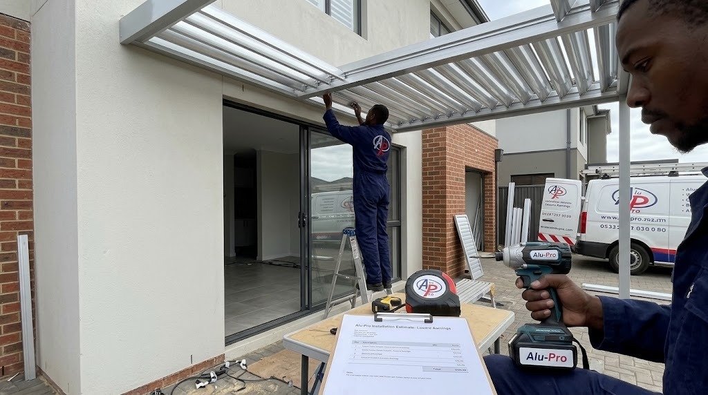 aluminium louvre awnings prices