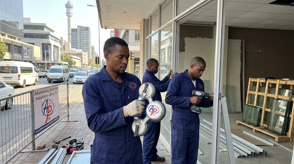 aluminium shopfront installation johannesburg